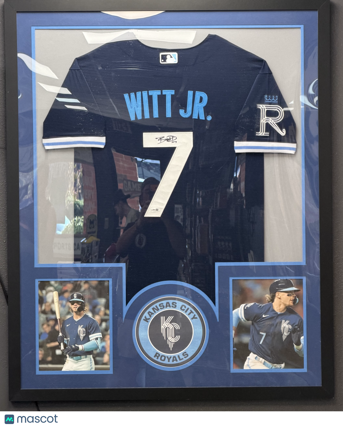 Bobby Witt Jr. Kansas City Royals Signed Framed Jersey (JSA Certification)