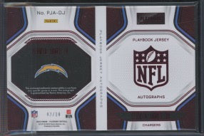 2020 Panini Playbook Derwin James Jr. #PJA-DJ 02/10 Autograph Jersey Patch