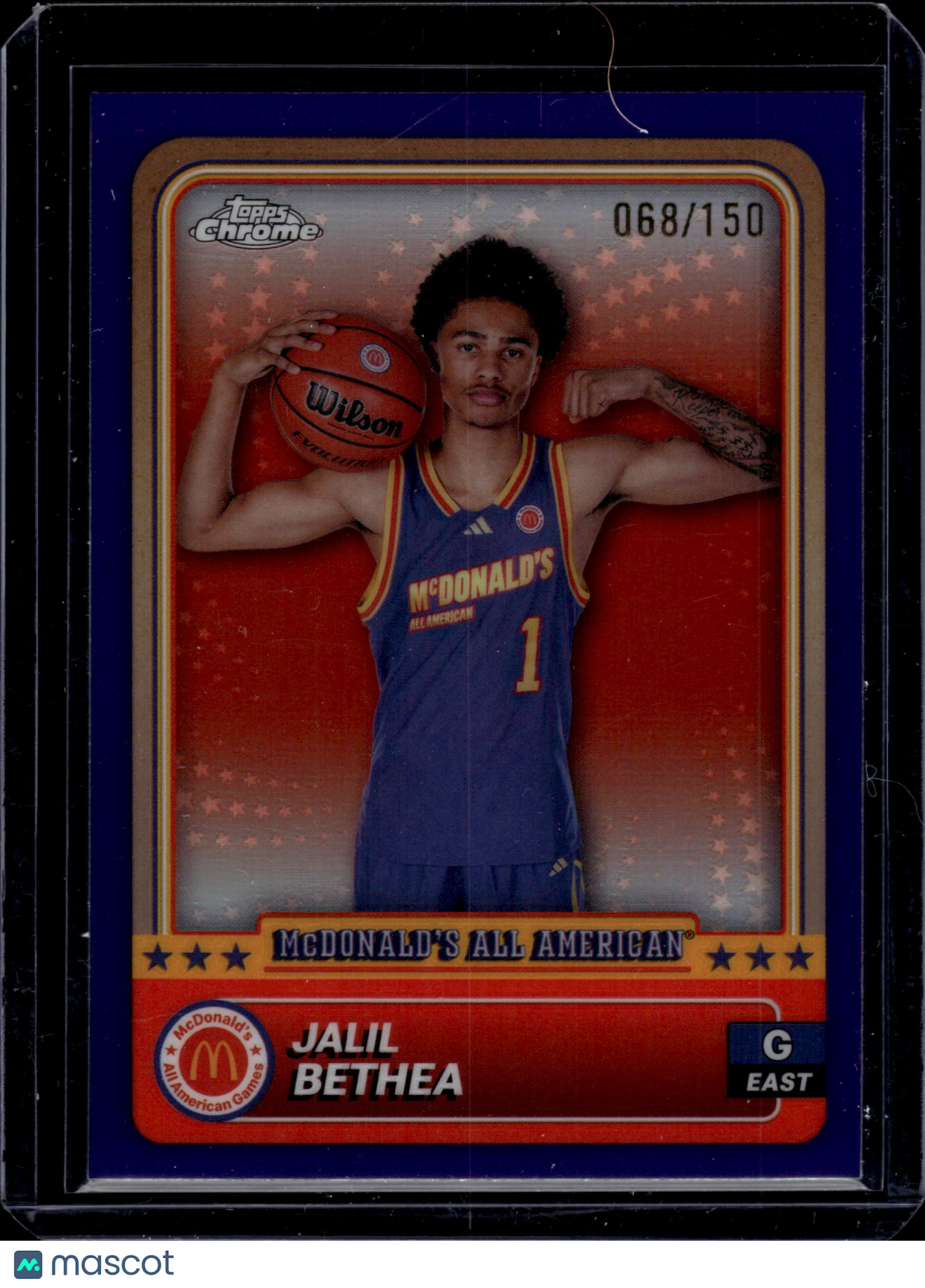 2024 Topps Chrome McDonald's All American Jalil Bethea #75 Purple 068/150