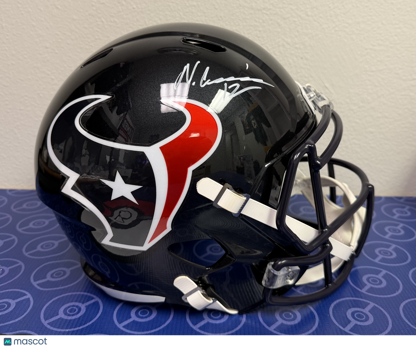 Nico Collins Signed Houston Texans Full Size Helmet (Beckett Authenticated)