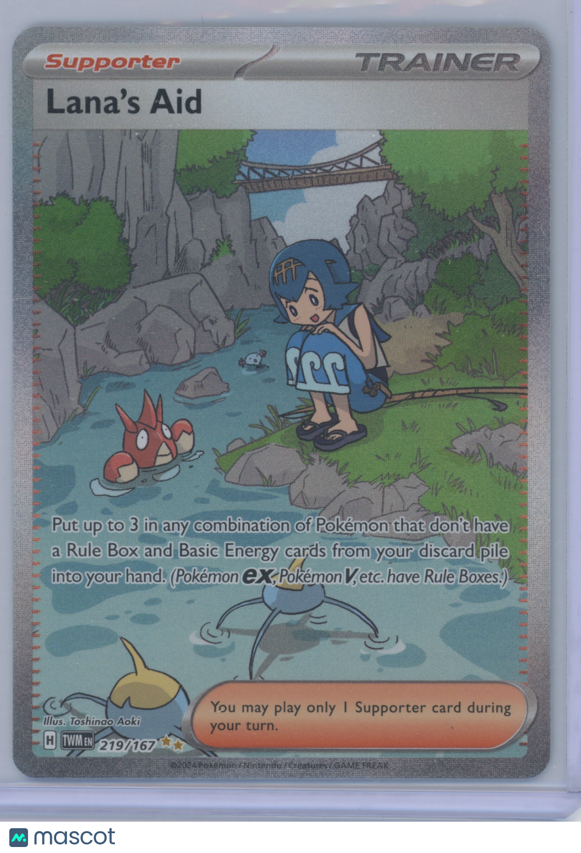 2024 Pokemon S&V Twilight Masqurade Lana's Aid #219/167