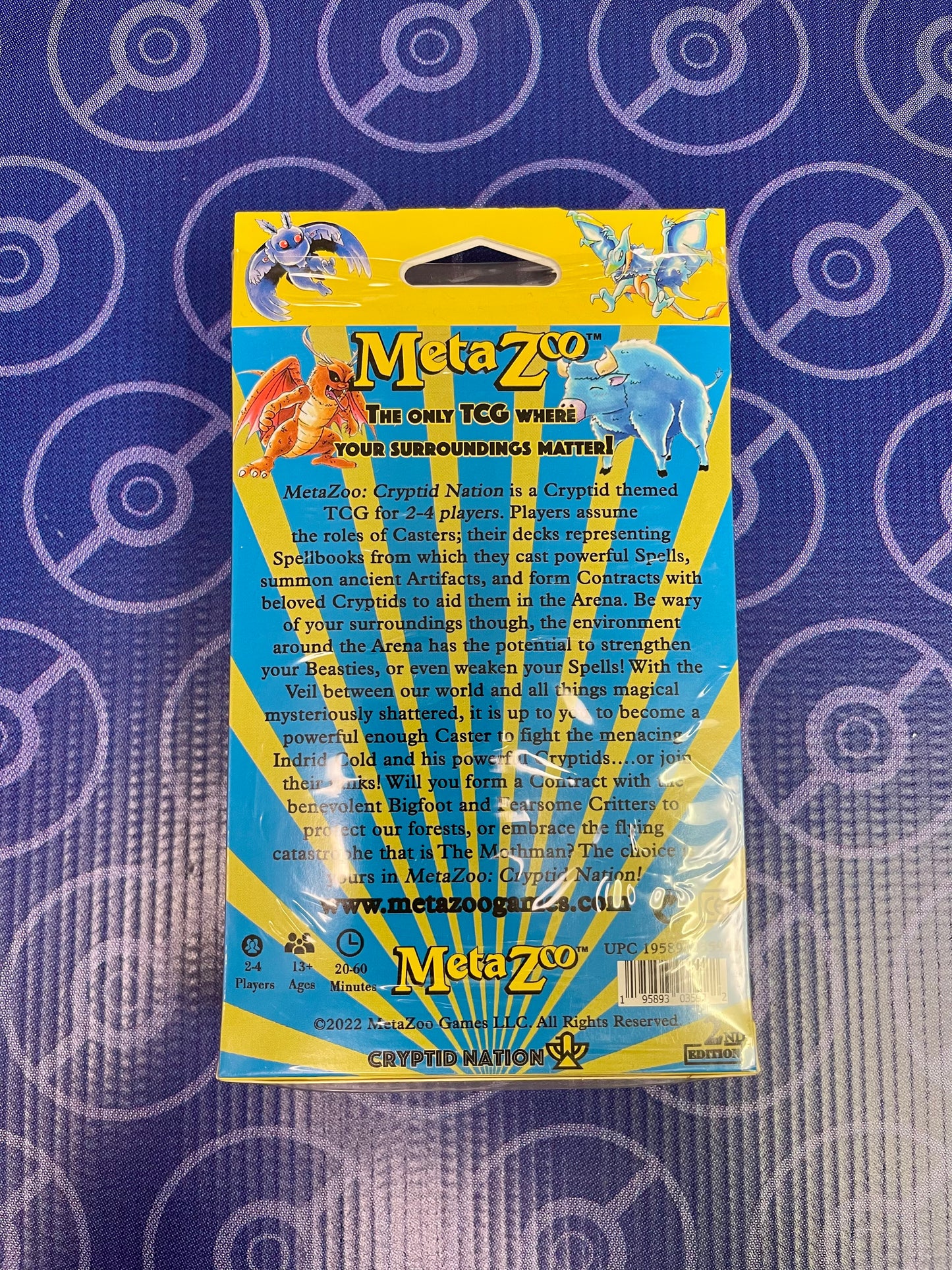 Meta Zoo Cryptid Nation 2nd Edition Hanger Box (3 Booster Packs)