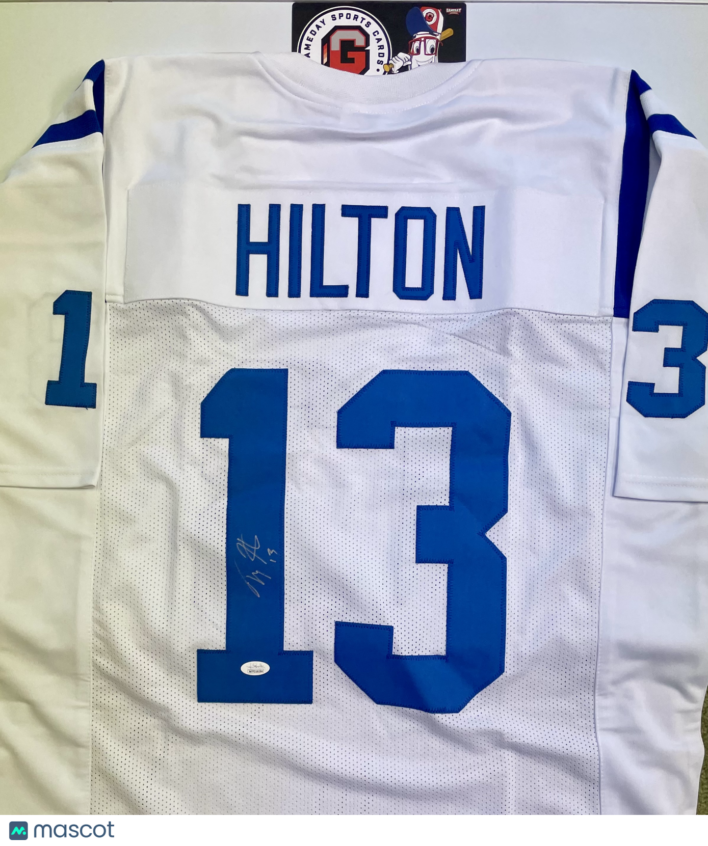T.Y. Hilton Indianapolis Colts Autographed Football Jersey JSA Certified