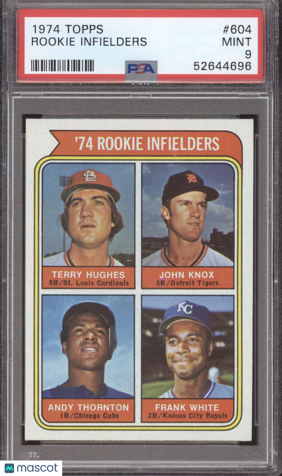 1974 Topps Rookie Infielders #604 PSA 9