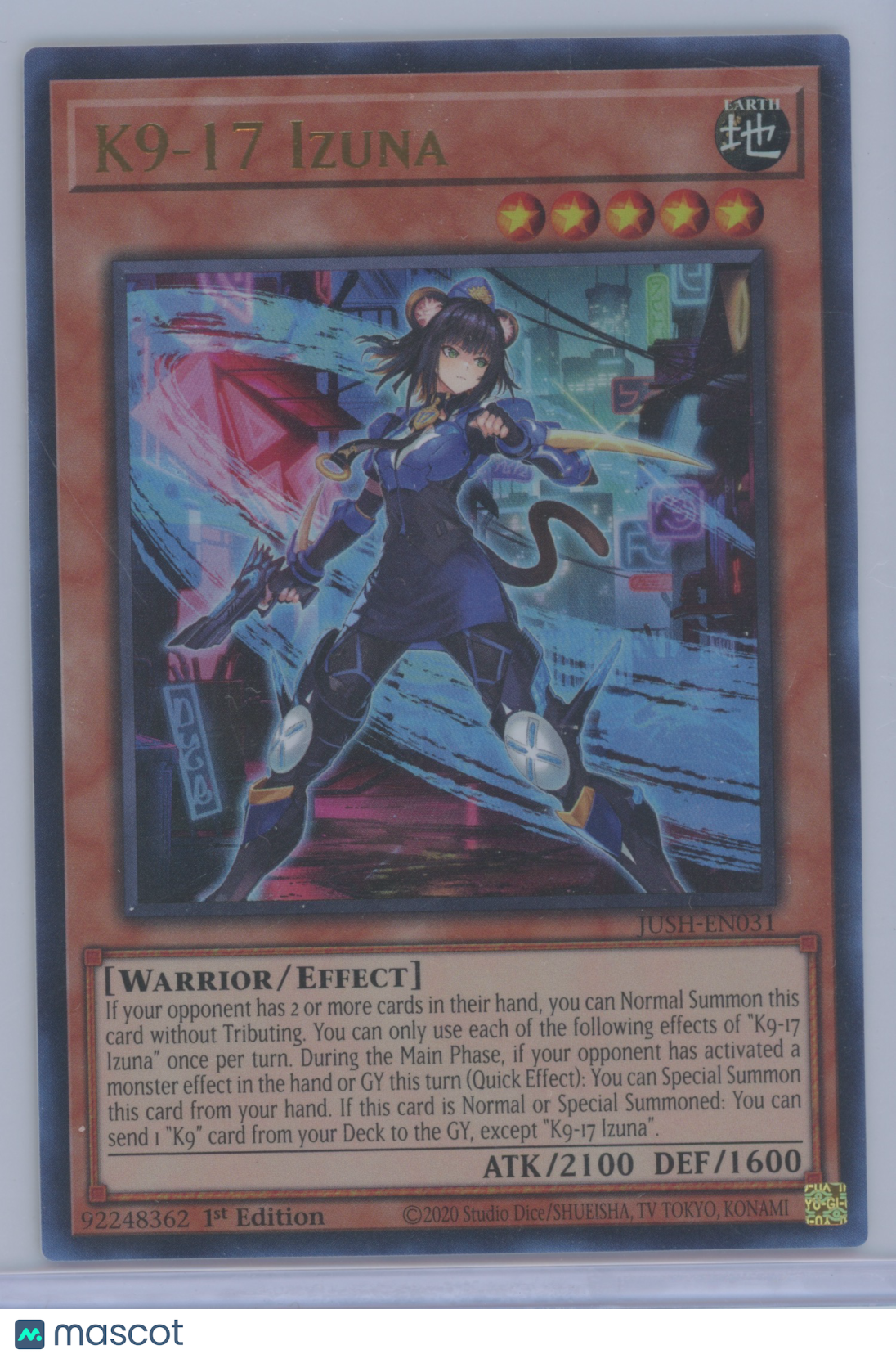 2020 Yu-Gi-Oh! K9-17 Izuna #JUSH-EN031