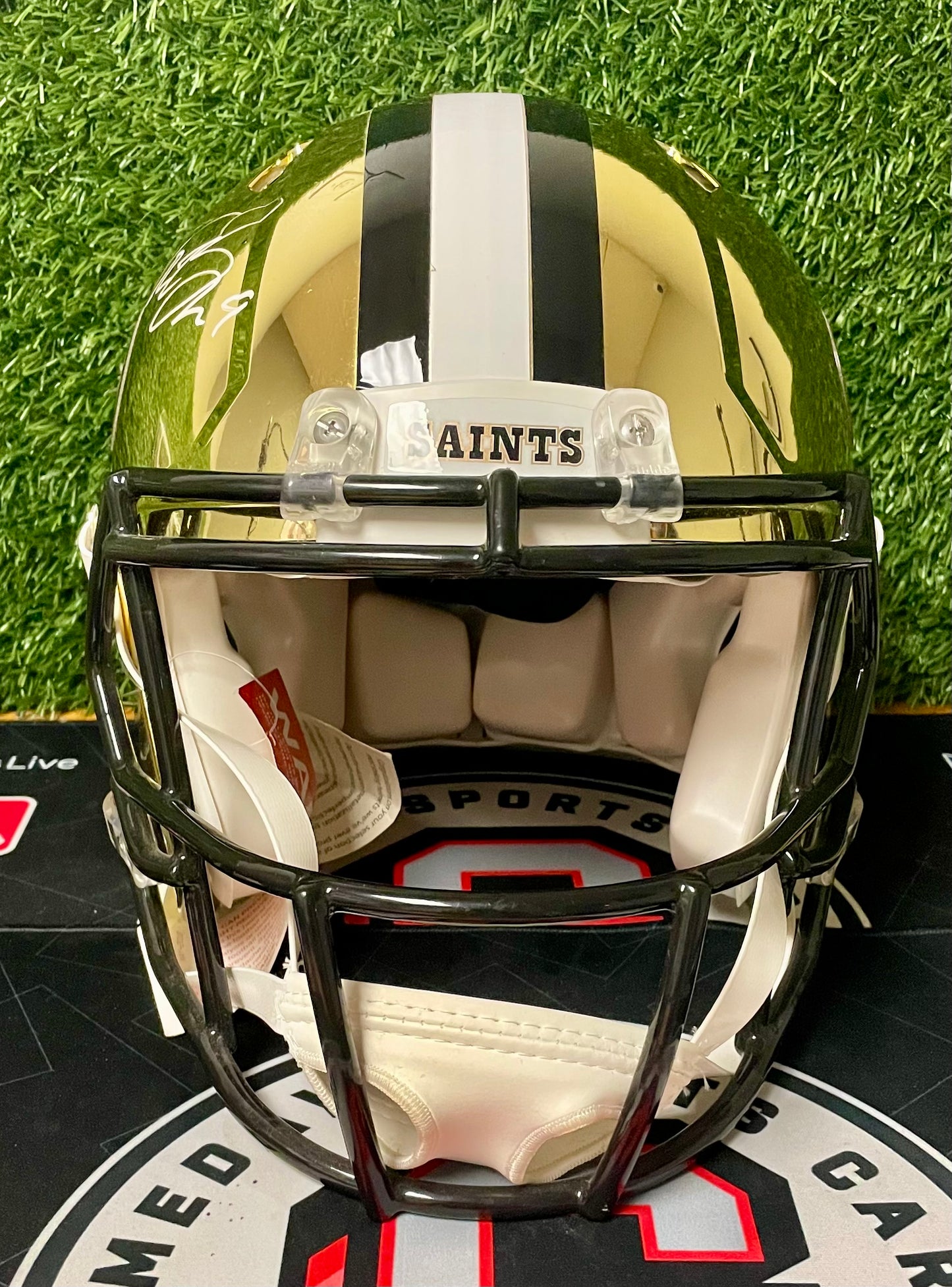 Drew Brees/Michael Thomas New Orleans Saints Autograph Football Helmet