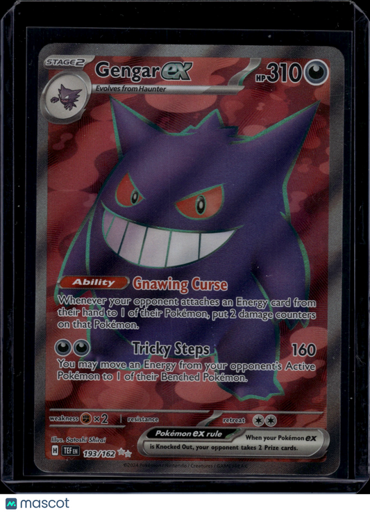 2024 Pokemon S&V Temporal Forces Gengar ex #193/162