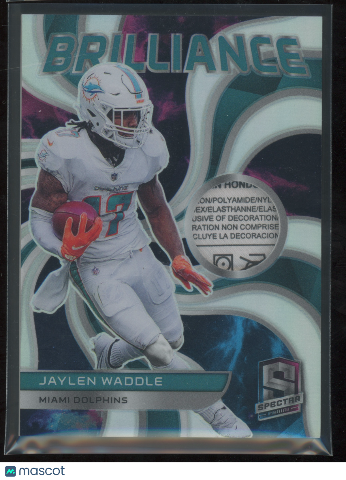 2022 Panini Spectra Brilliance Prizm Jaylen Waddle #BRL-JWA 2/2