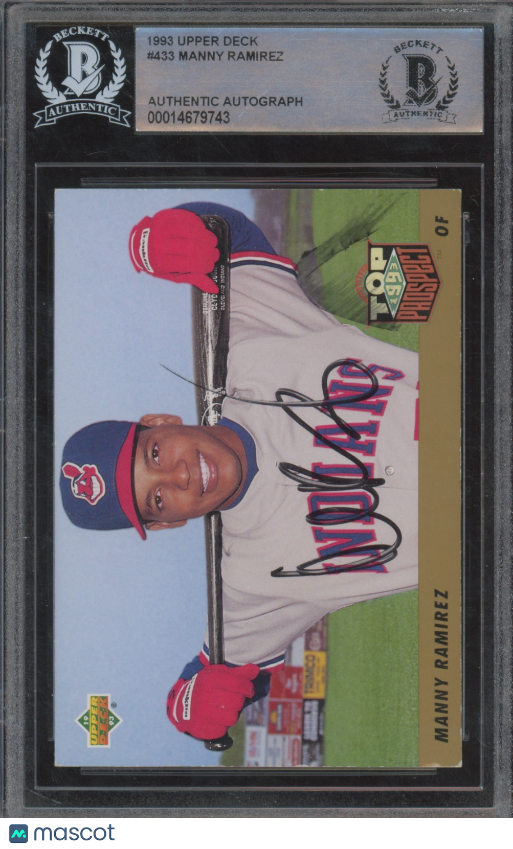 1993 Upper Deck Manny Ramirez #433 Auto A