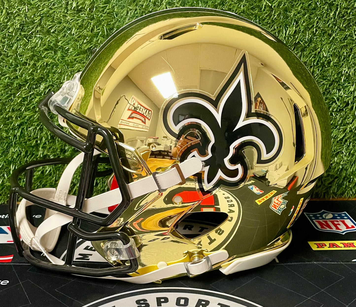 Drew Brees/Michael Thomas New Orleans Saints Autograph Football Helmet