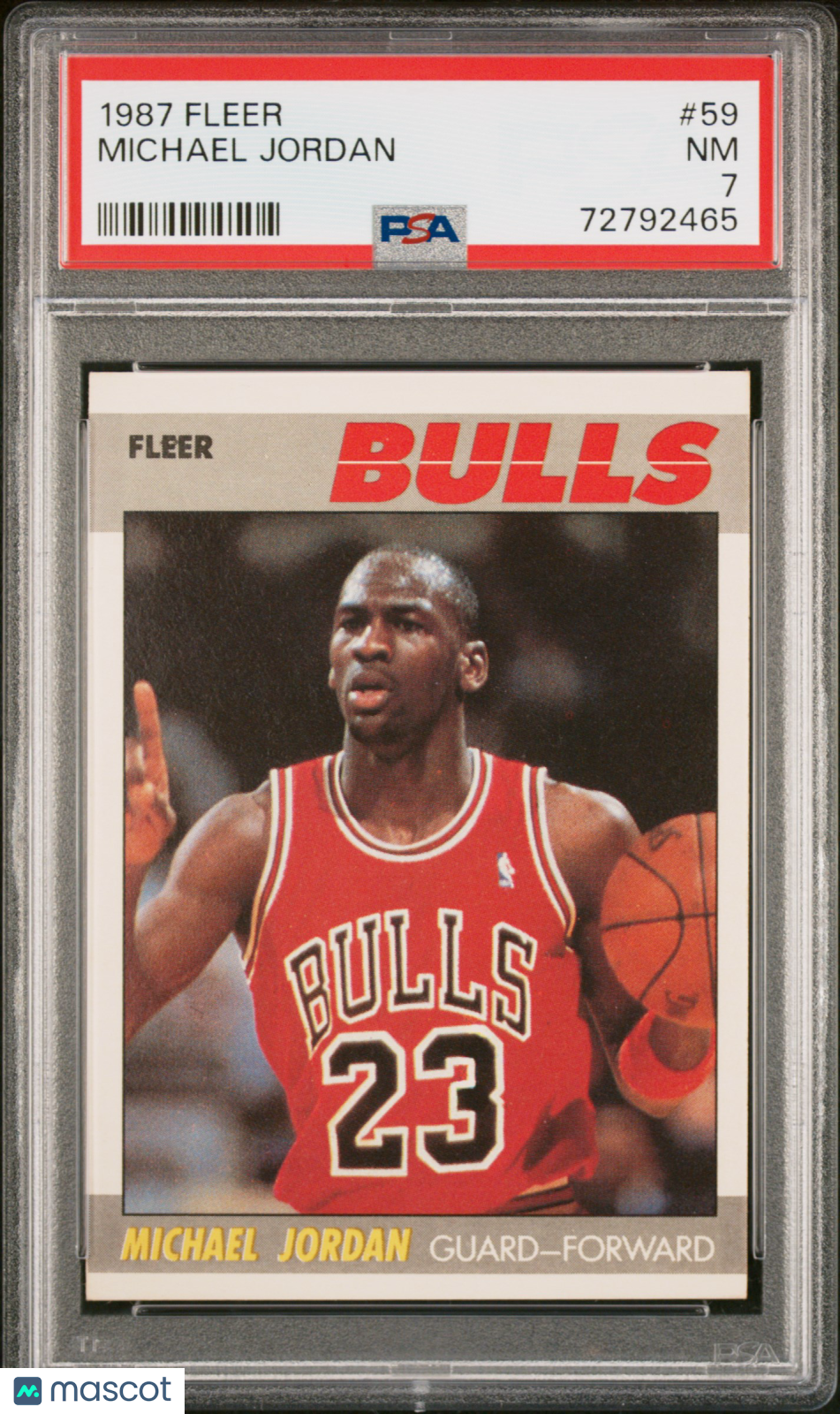 1987 Fleer Michael Jordan #59 PSA 7