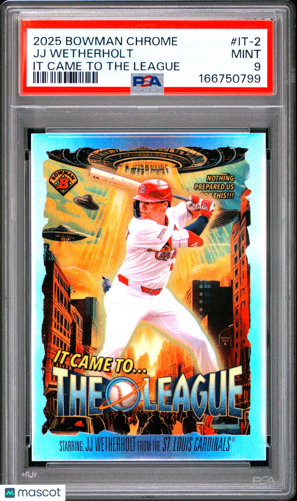2025 Bowman Chrome It Came To The League JJ Wetherholt #IT-2 PSA 9