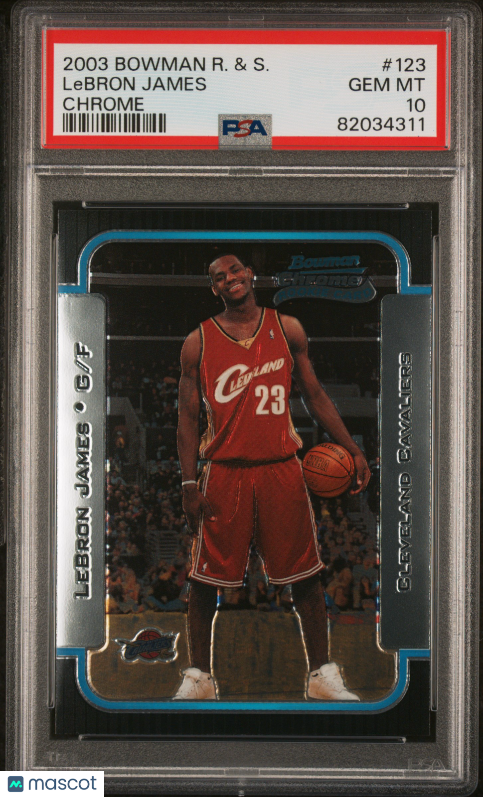 2003 Bowman Rookies & Stars LeBron James #123 Chrome PSA 10
