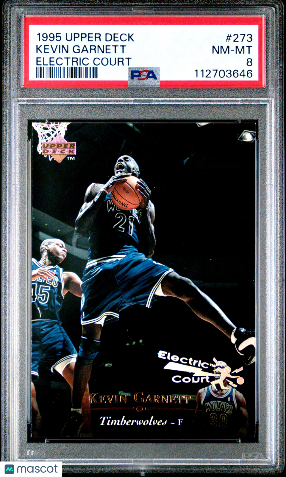 1995 Upper Deck Kevin Garnett #273 Electric Court RC PSA 8