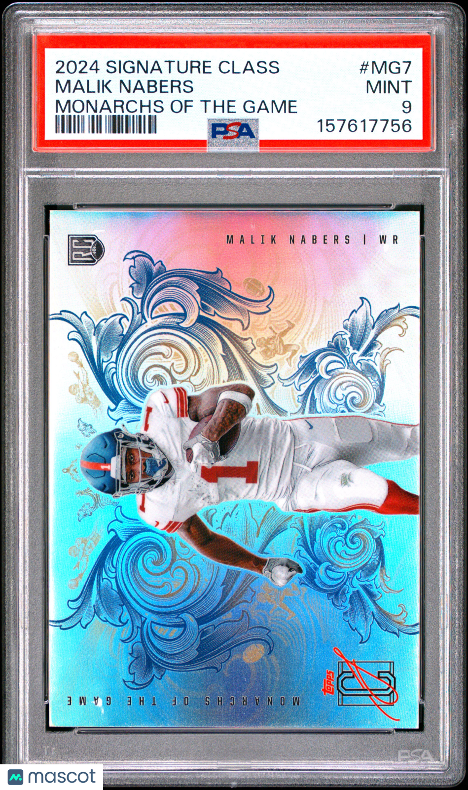 2024 Topps Signature Class Monarchs Of The Game Malik Nabers #MG7 PSA 9