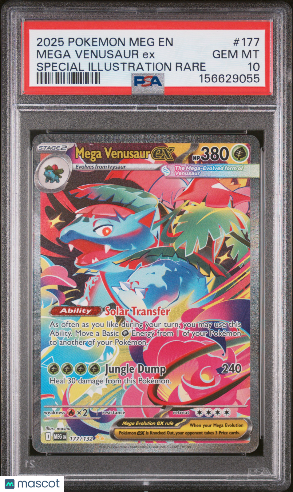 2025 Pokemon Mega Evolution Mega Venusaur ex PSA 10 #177/132