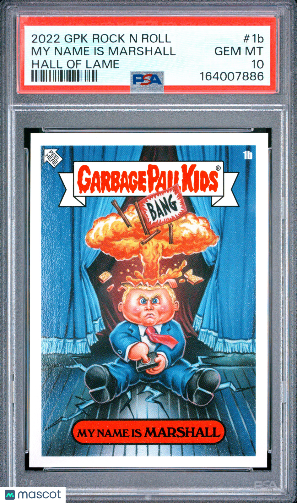 2022 Garbage Pail Kids Rock N Roll Hall Of Lame My Name Is Marshall #1b PSA 10