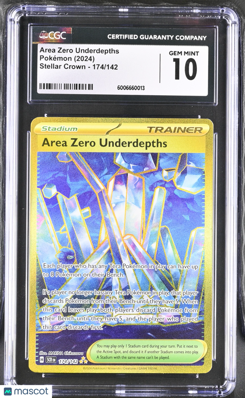 2024 Pokémon S&V Stellar Crown Area Zero Underdepths #174/142 CGC 10