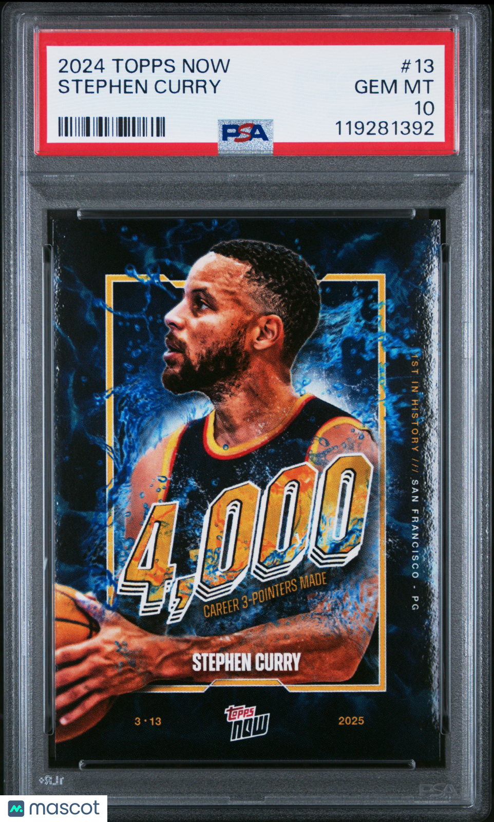 2024 Topps Now Stephen Curry #13 PSA 10