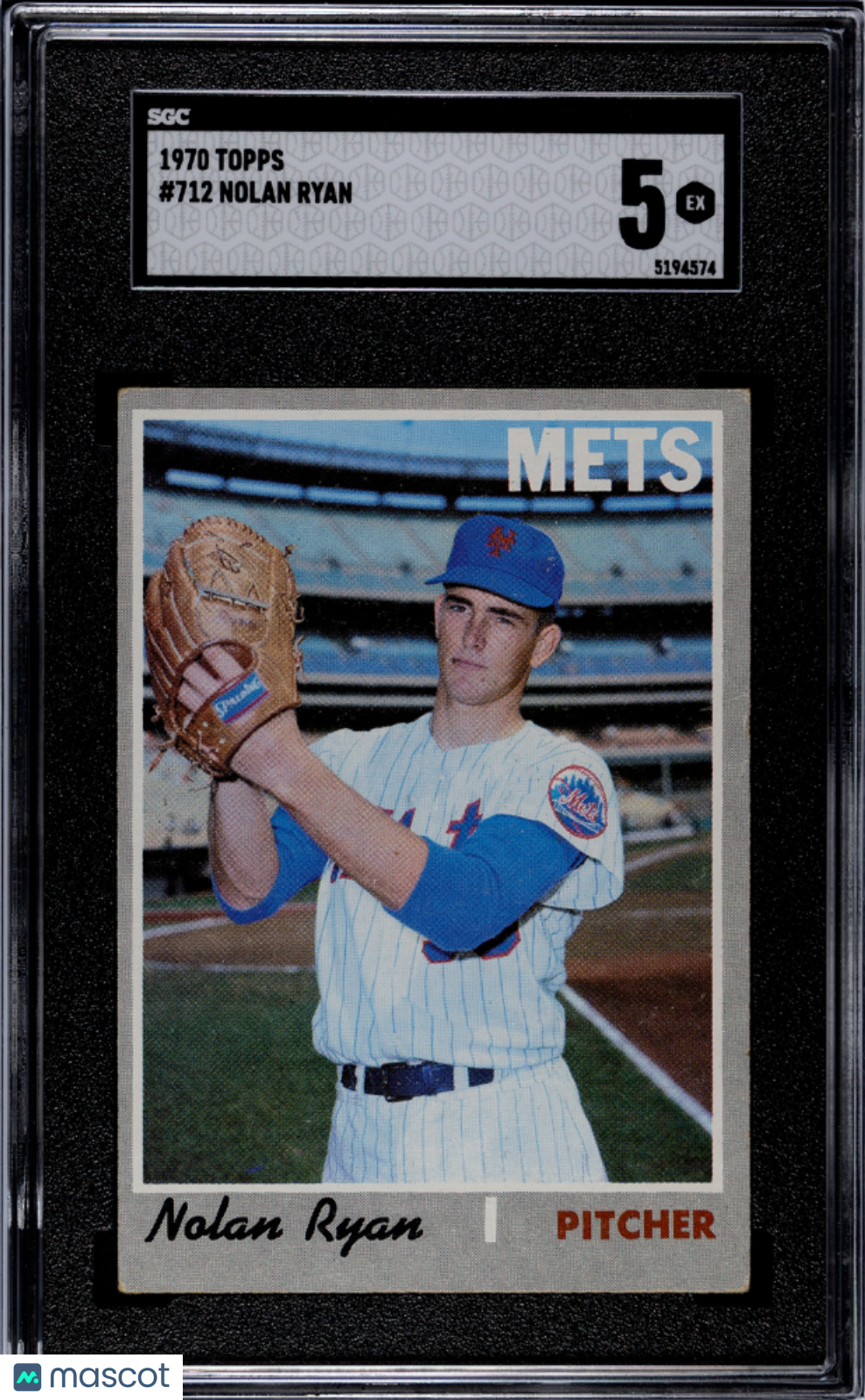1970 Topps Nolan Ryan #712 SGC 5