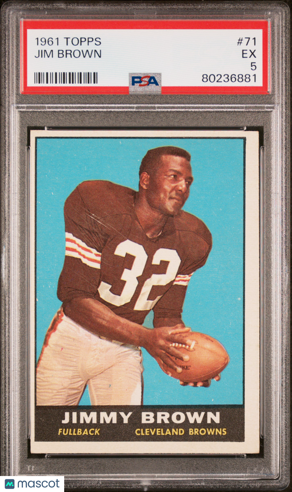 1961 Topps Jim Brown #71 PSA 5