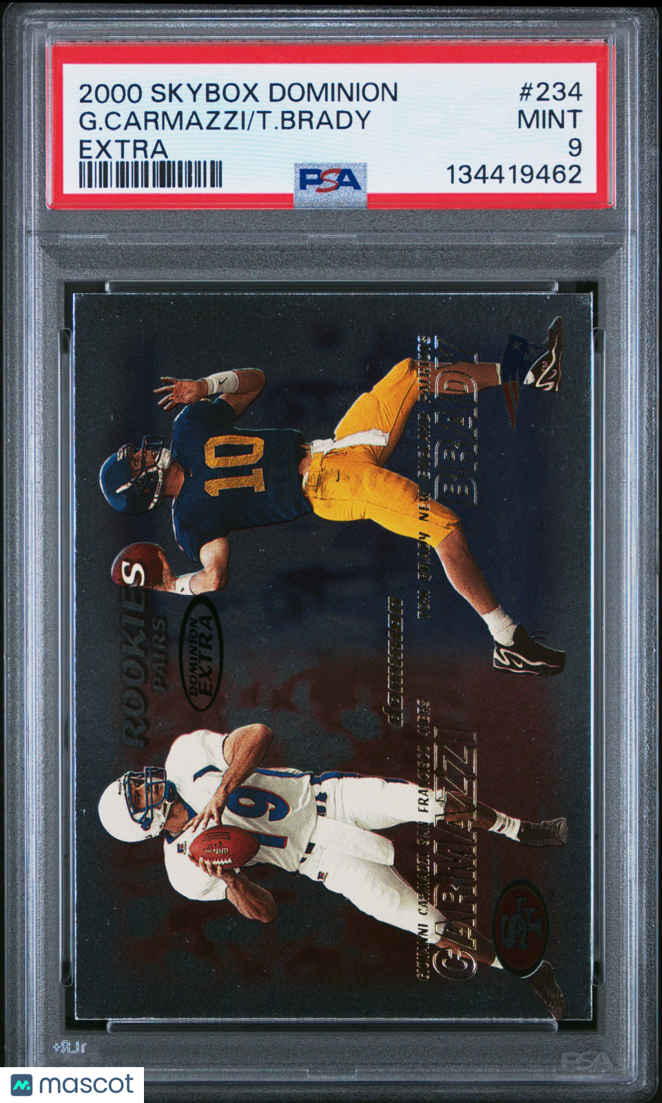 2000 Skybox Dominion T. Brady G. Carmazzi #234 Extra PSA 9