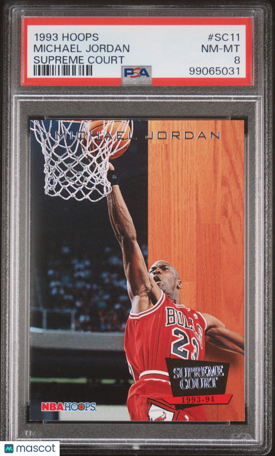 1993 Hoops Supreme Court Michael Jordan #SC11 PSA 8
