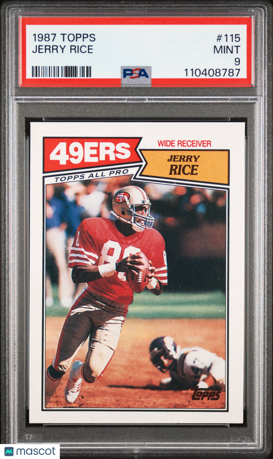 1987 Topps Jerry Rice #115 PSA 9