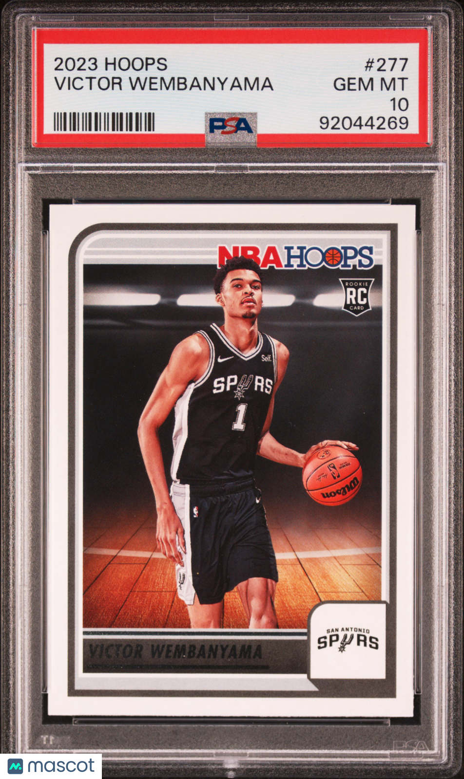 2023 NBA Hoops Victor Wembanyama #277 RC PSA 10