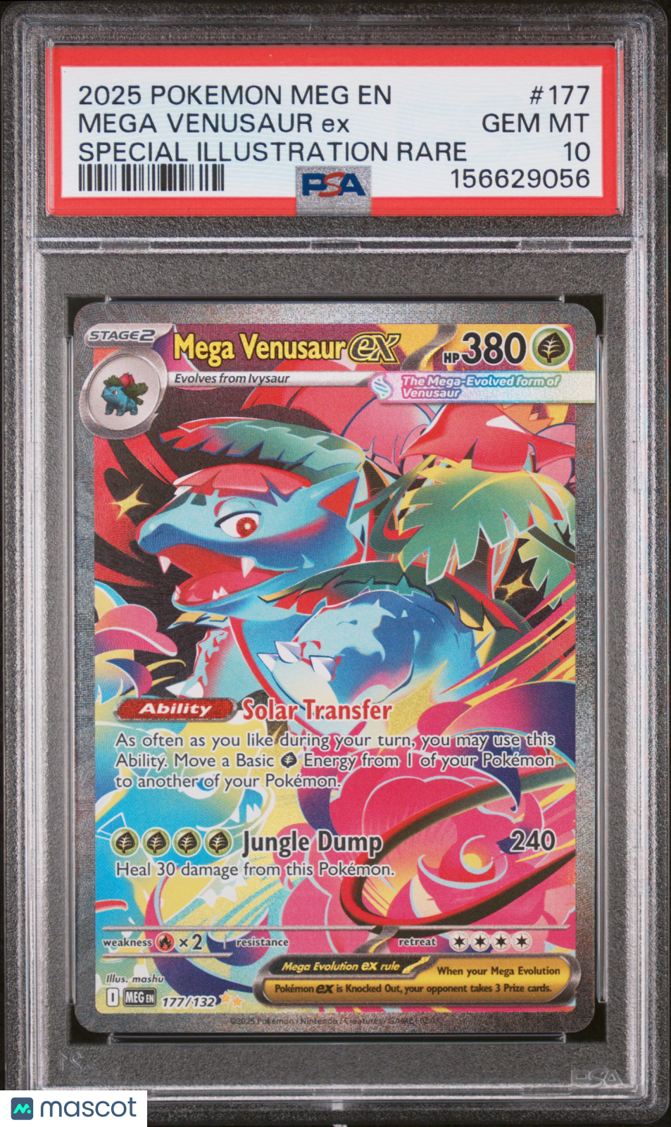2025 Pokemon Mega Evolution Mega Venusaur ex PSA 10 #177/132
