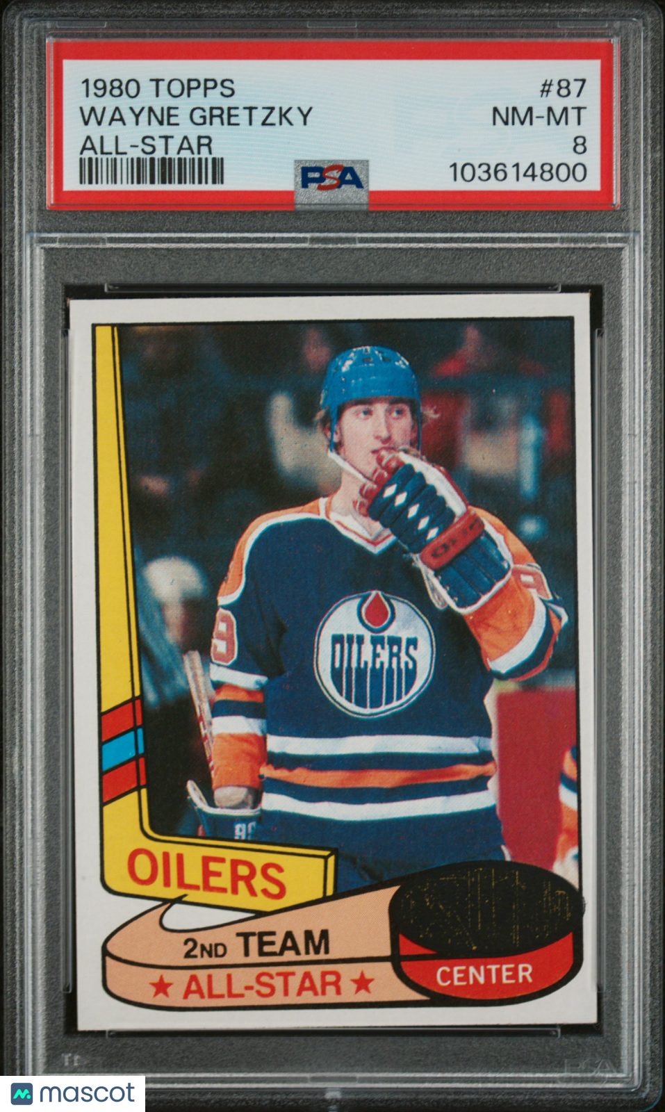 1980 Topps Wayne Gretzky #87 All Star PSA 8