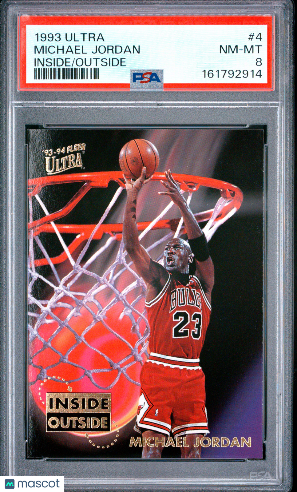 1993 Fleer Ultra Inside/Outside Michael Jordan #4 PSA 8