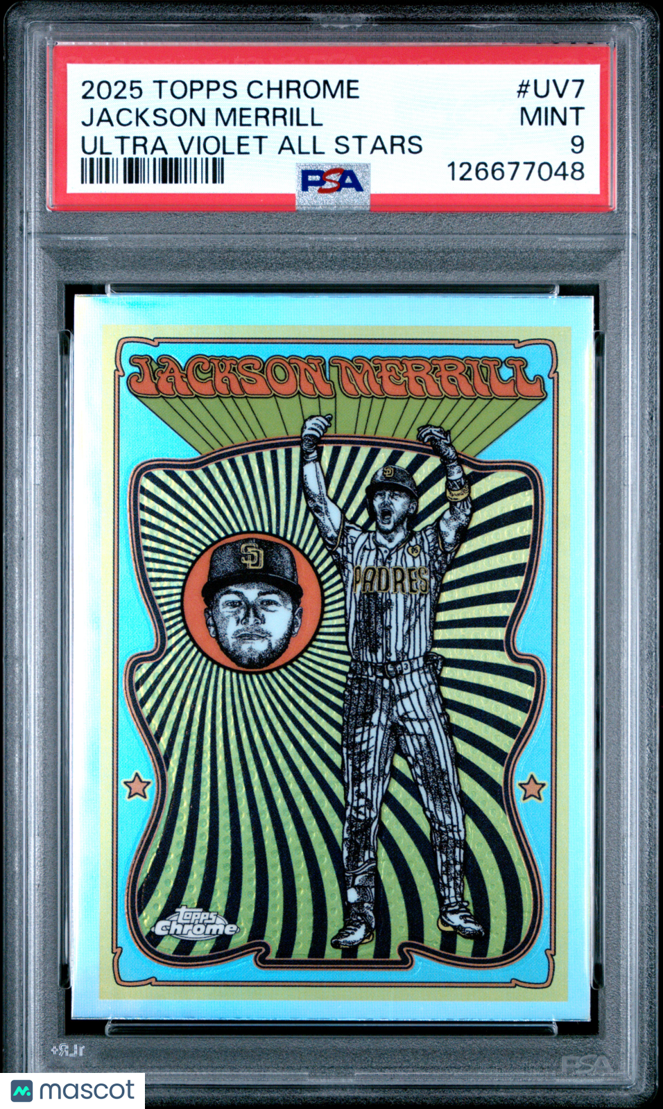 2025 Topps Chrome Ultra Violet All Stars Jackson Merrill #UV7 PSA 9