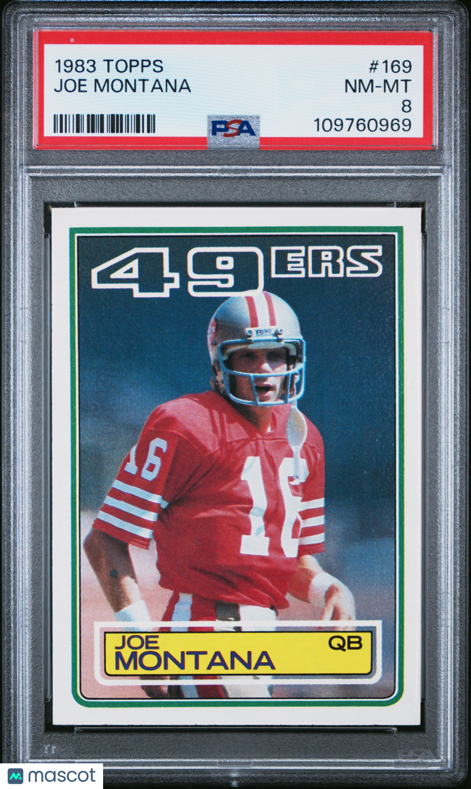 1983 Topps Joe Montana #169 PSA 8