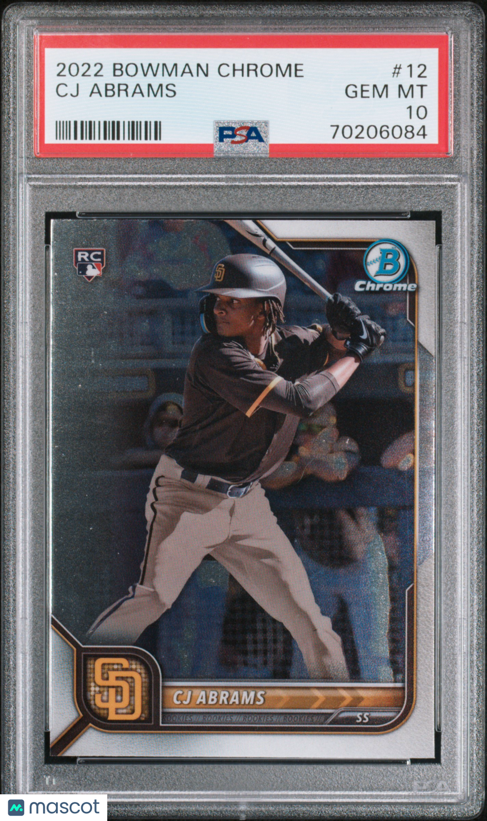 2022 Bowman Chrome CJ Abrams #12 PSA 10