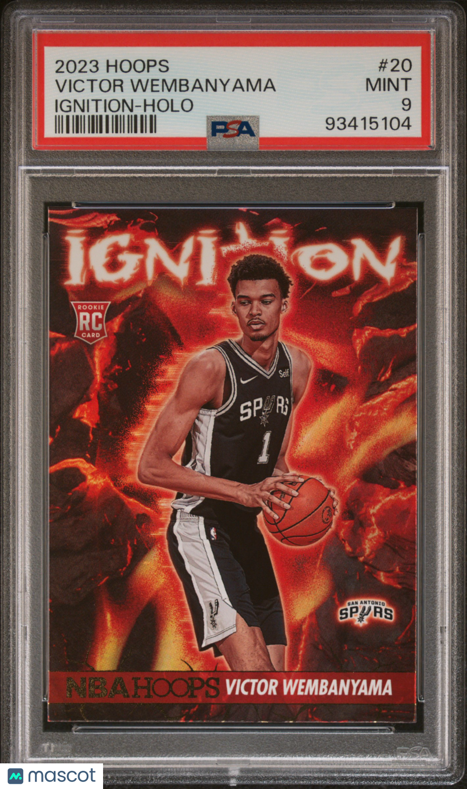 2023 Panini NBA Hoops Ignition Victor Wembanyama #20 Holo PSA 9