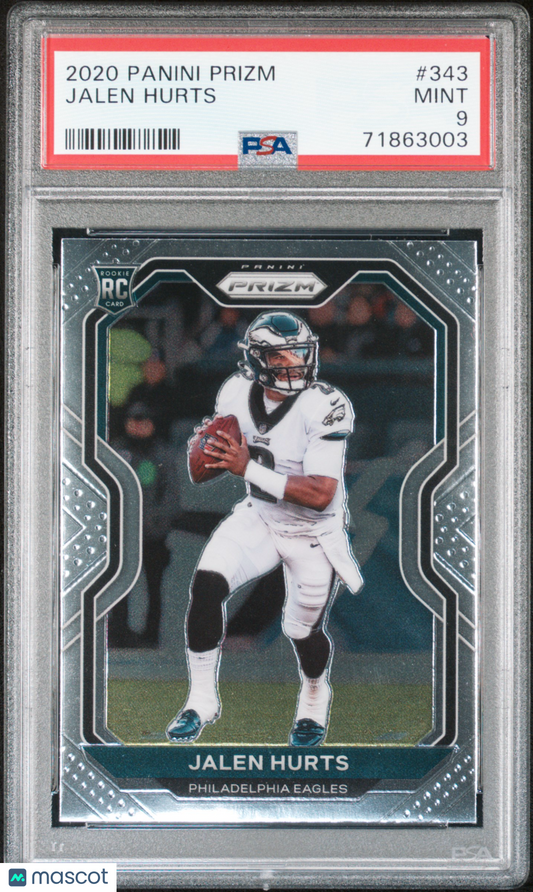 2020 Panini Prizm Jalen Hurts #343 PSA 9