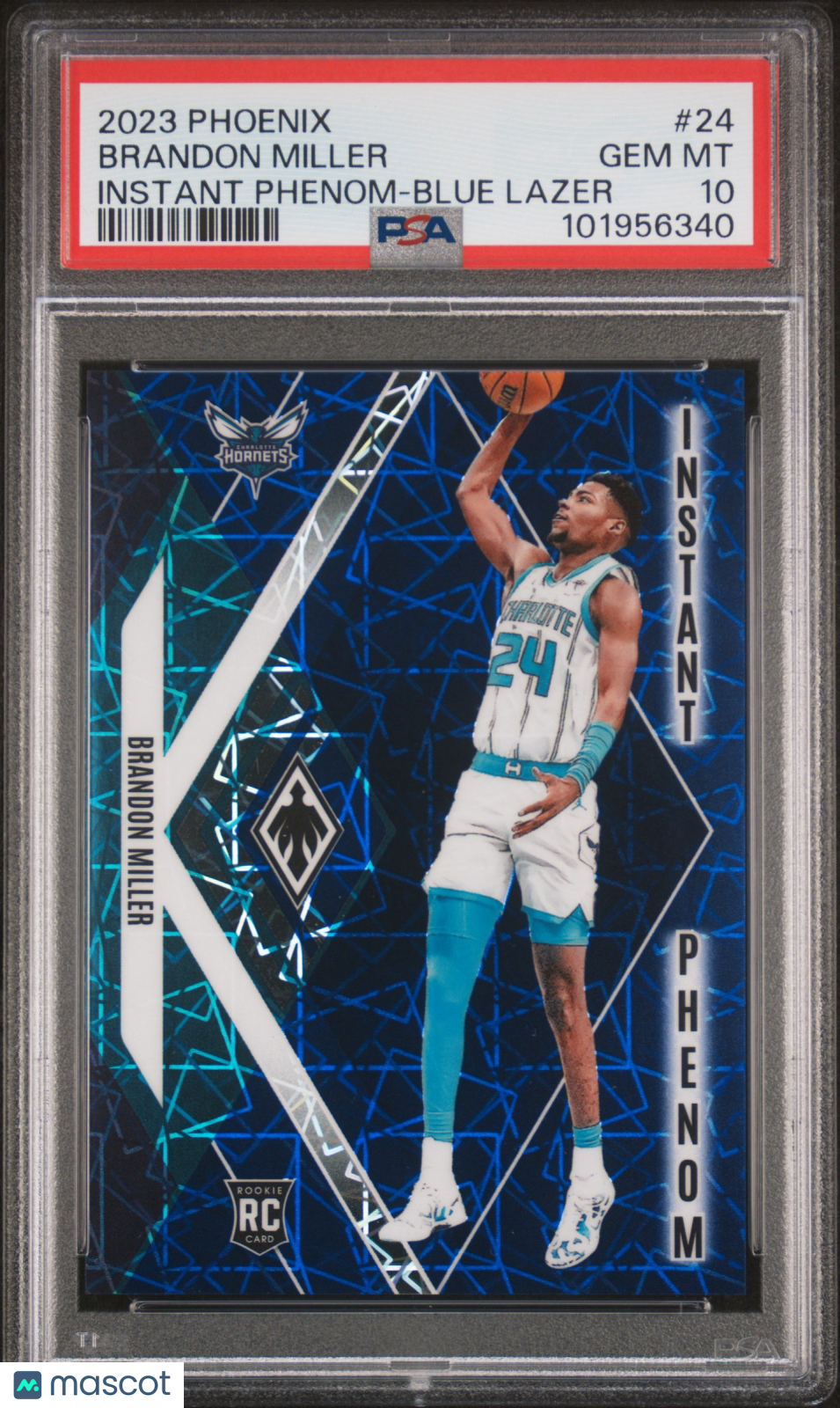 2023 Panini Phoenix Instant Phenom Brandon Miller #24 Blue Lazer PSA 10