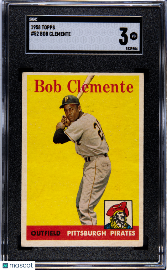 1958 Topps Bob Clemente #52 SGC 3