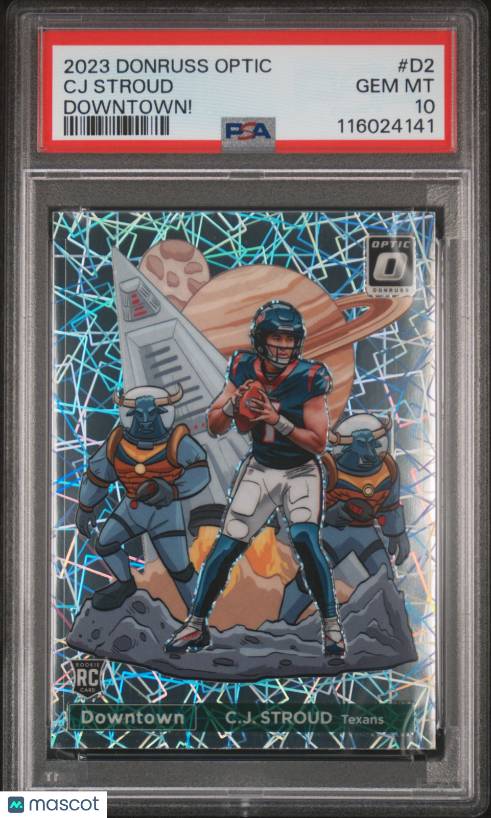 2023 Donruss Optic Downtown! CJ Stroud #D-2 RC PSA 10