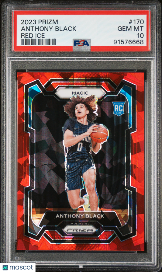 2023 Panini Prizm Anthony Black #170 Red Ice PSA 10