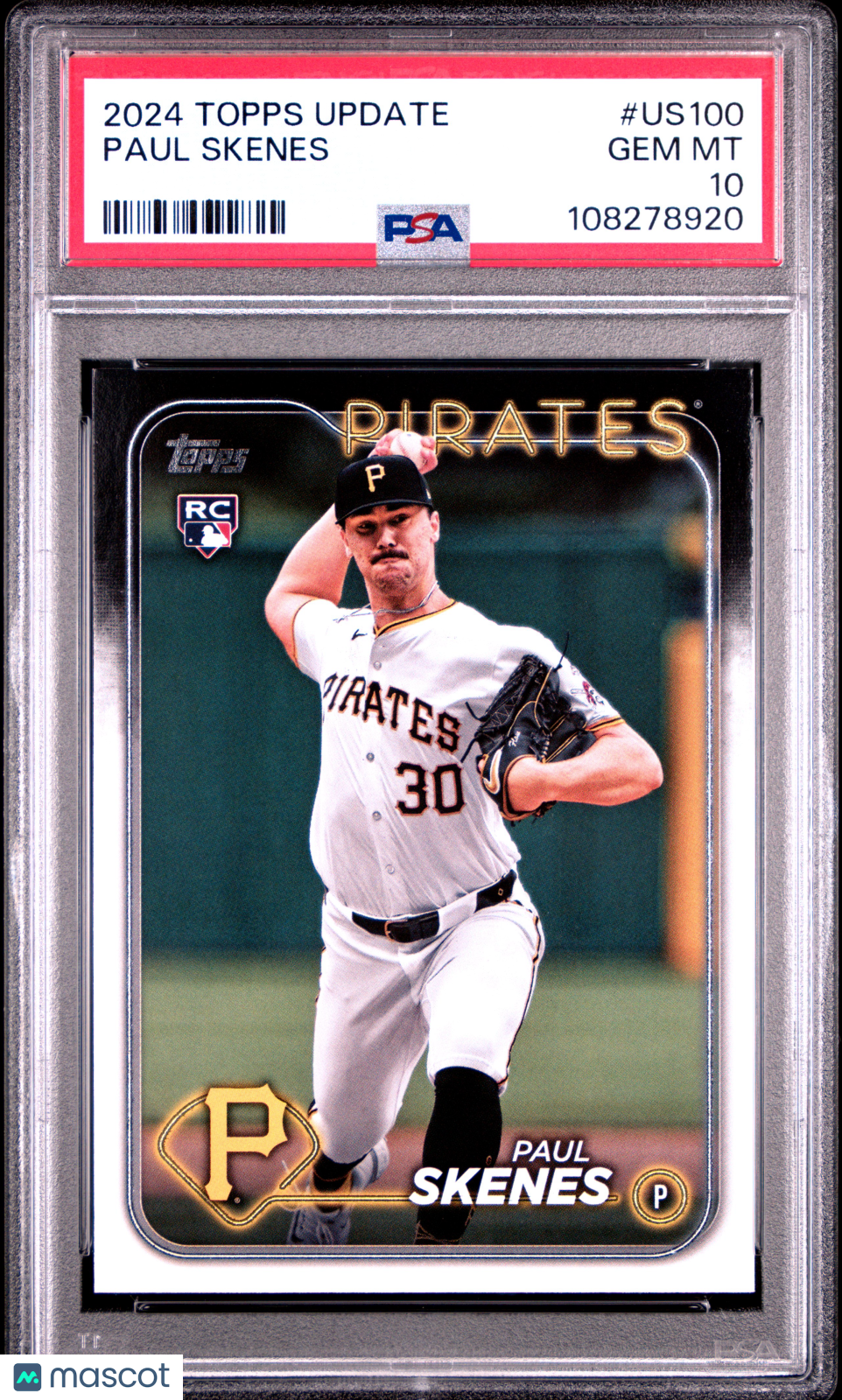 2024 Topps Update Paul Skenes #US100 RC PSA 10