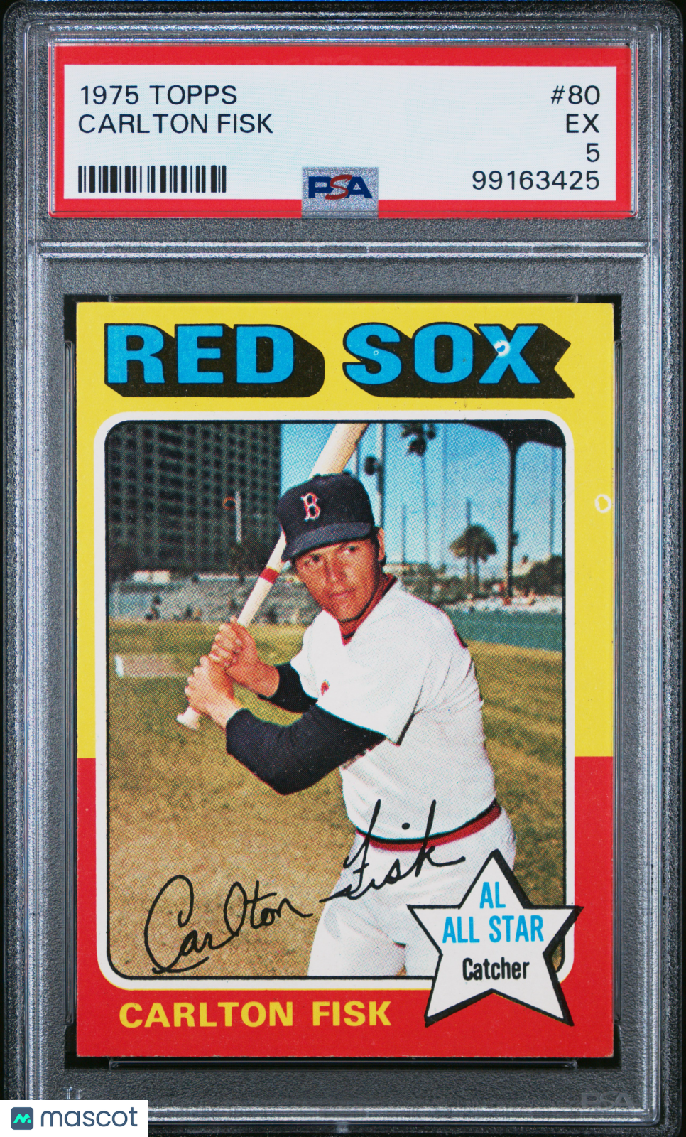 1975 Topps Carlton Fisk #80 PSA 5