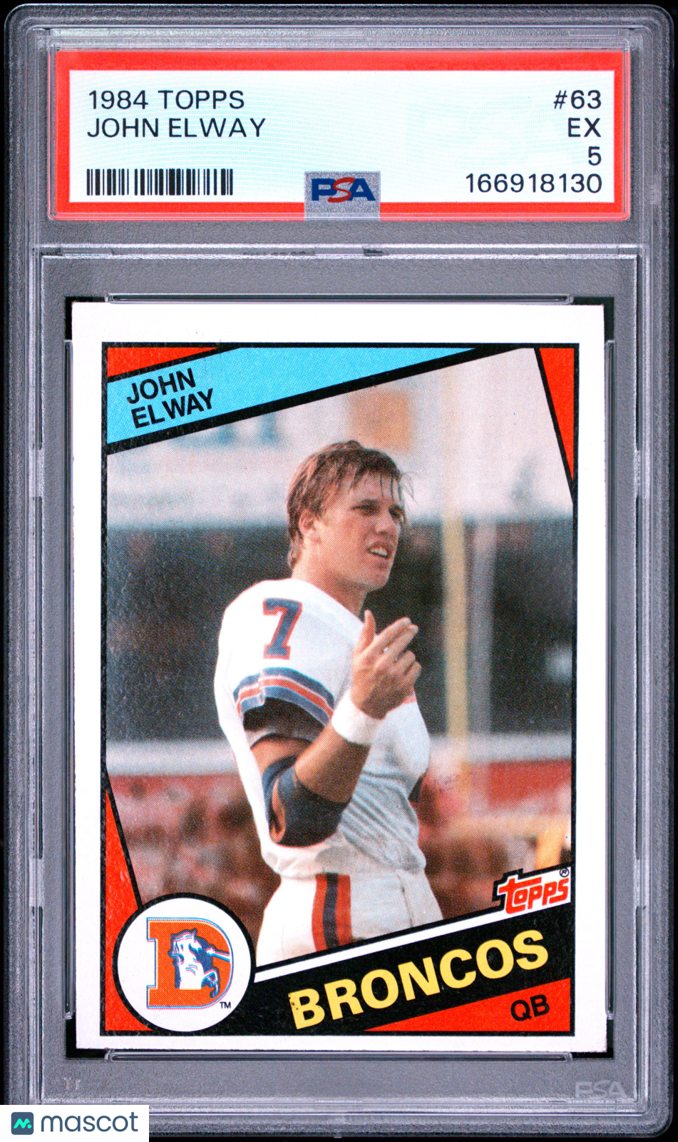 1984 Topps John Elway #63 RC PSA 5