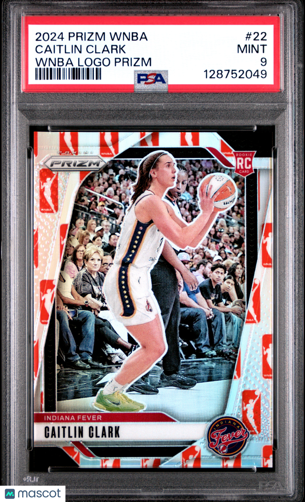 2024 Panini Prizm WNBA Caitlin Clark #22 Logo RC PSA 9