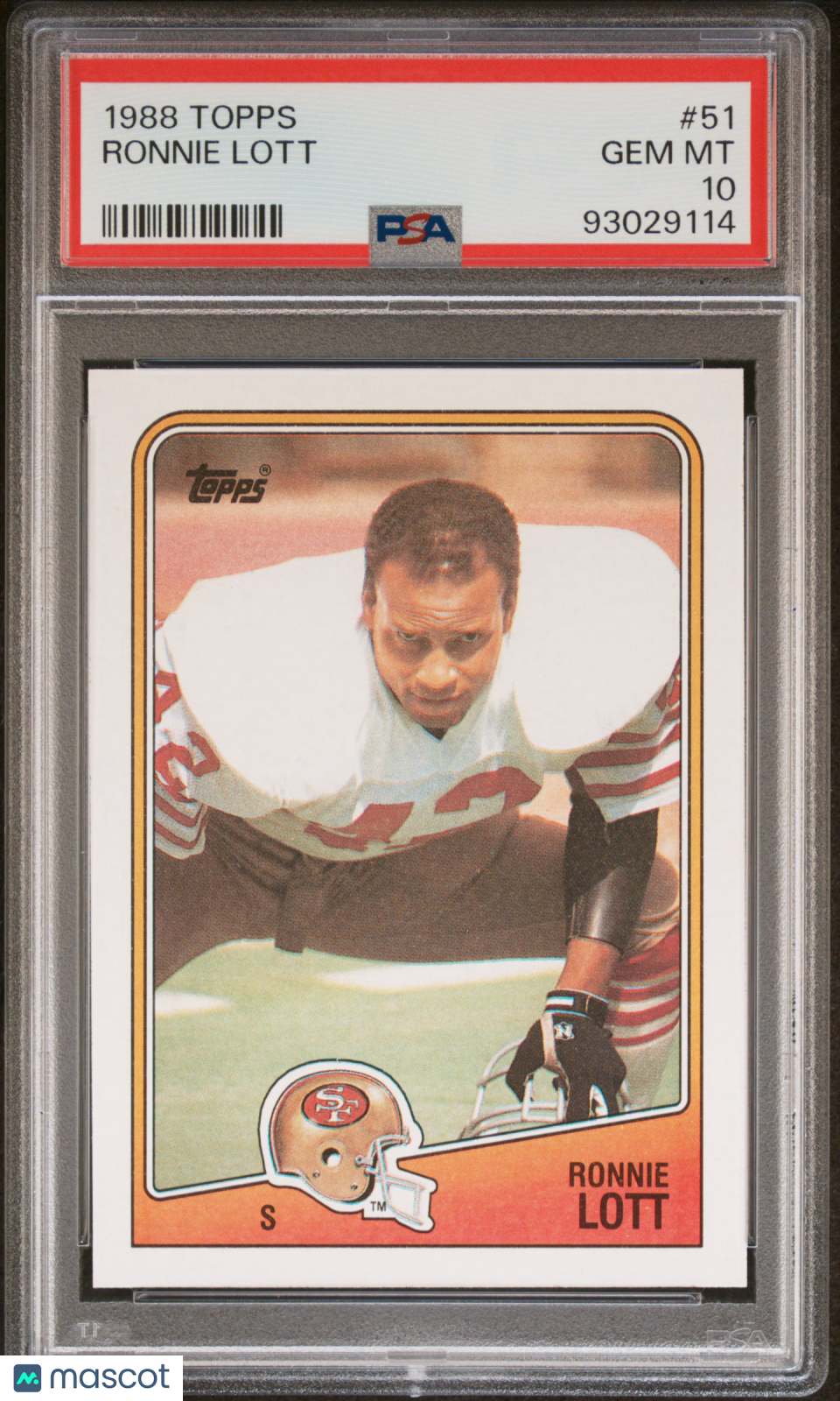 1988 Topps Ronnie Lott #51 PSA 10