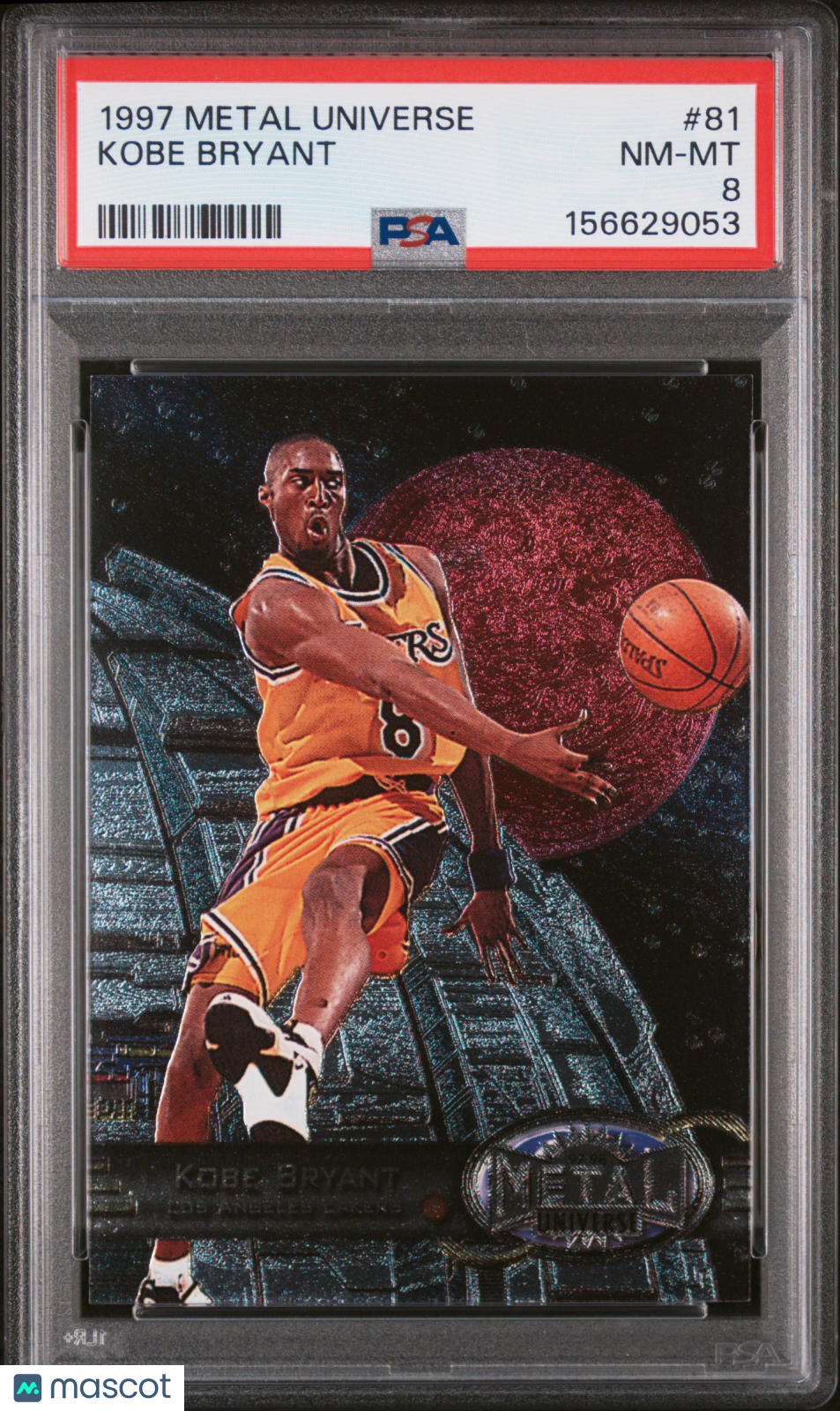 1997 Metal Universe Kobe Bryant #81 PSA 8