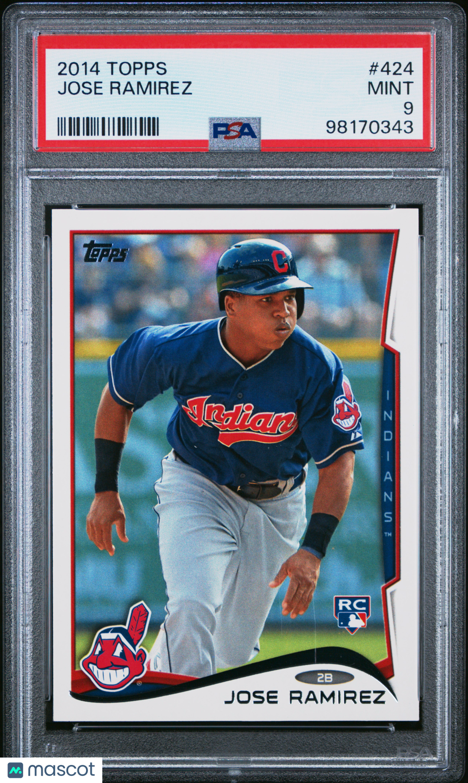 2014 Topps Jose Ramirez #424 PSA 9