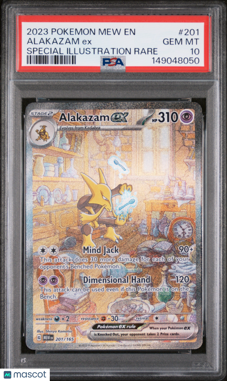 2023 Pokemon Scarlet & Violet 151 Alakazam ex PSA 10 #201/165