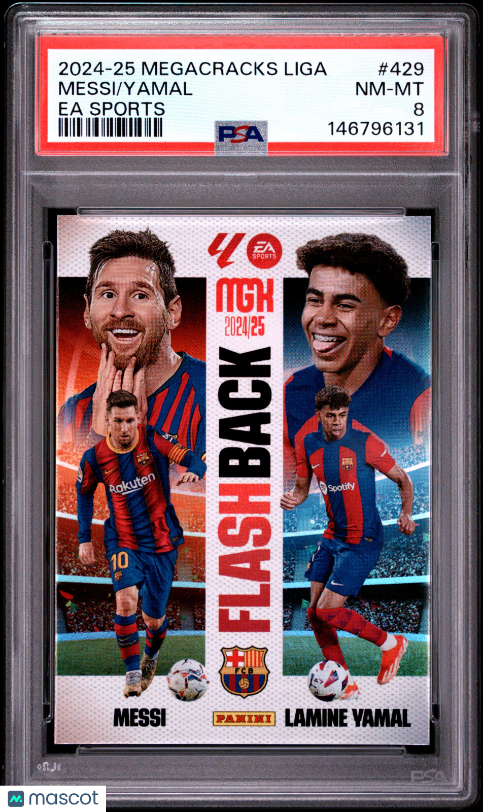 2024 Panini Megacracks MGK Laliga Ea Sports Messi Yamal #429 PSA 8